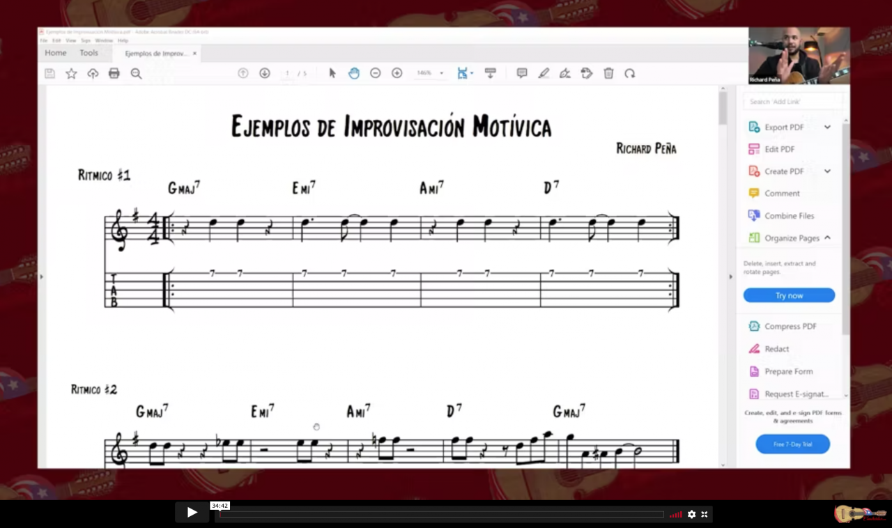 Improvisación Motívica | Cuatro Puertorriqueño